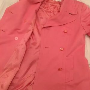 ESCADA PINK trench coat /JACKET pink Sz EU36  USA M-L